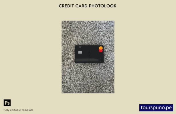 listo para imprimir Turquía Papara mastercard photolook plantilla frontal